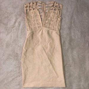 Nude bandage dress